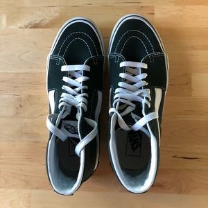 Scarab Green Sk8-Hi Vans